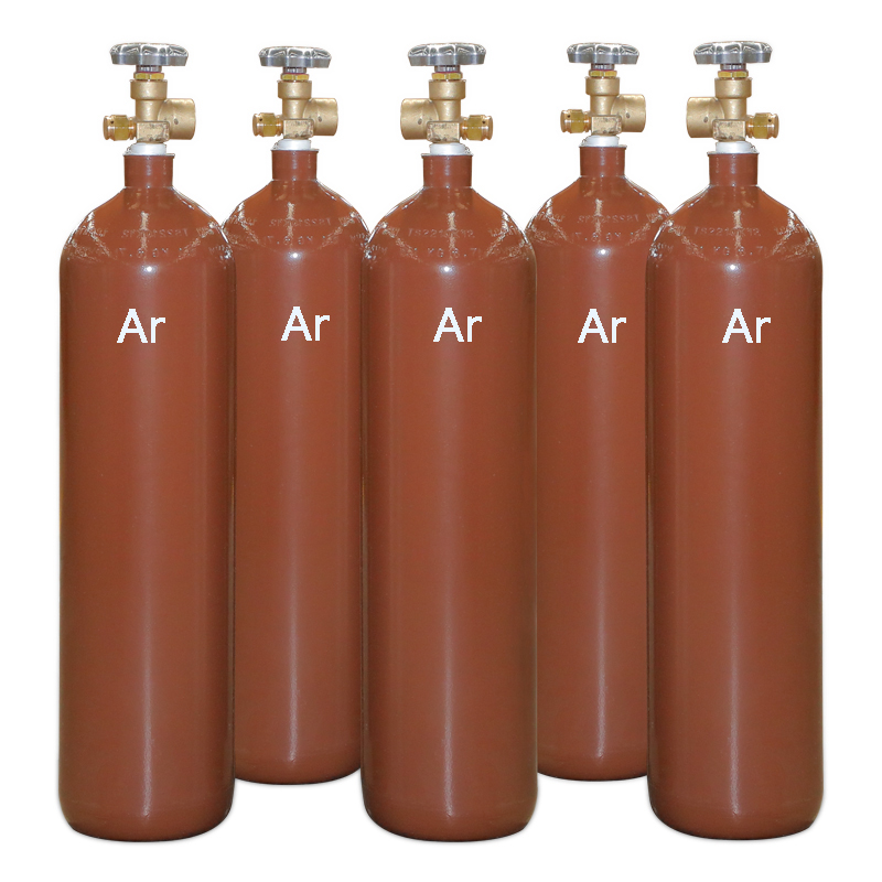 99.999% ,99.9999% 40L/50L gas cylinder argon gas 65g