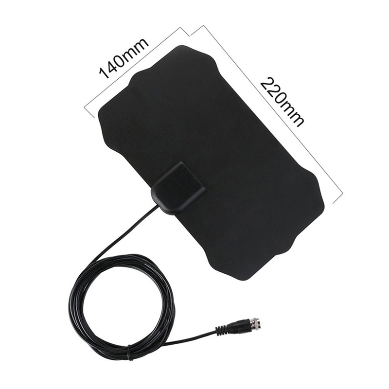 Mini Shield Shape HDTV Antenna 4K HD Indoor Digital TV Aerial Signal Amplifier 60 Miles Range 25DB For VHF UHF HDTV Antenna
