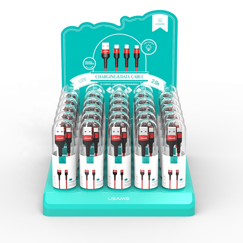Usams Brand U26 30pcs /Set Cheap Price Portable 2A Good Quality phone fast USB data charging cable