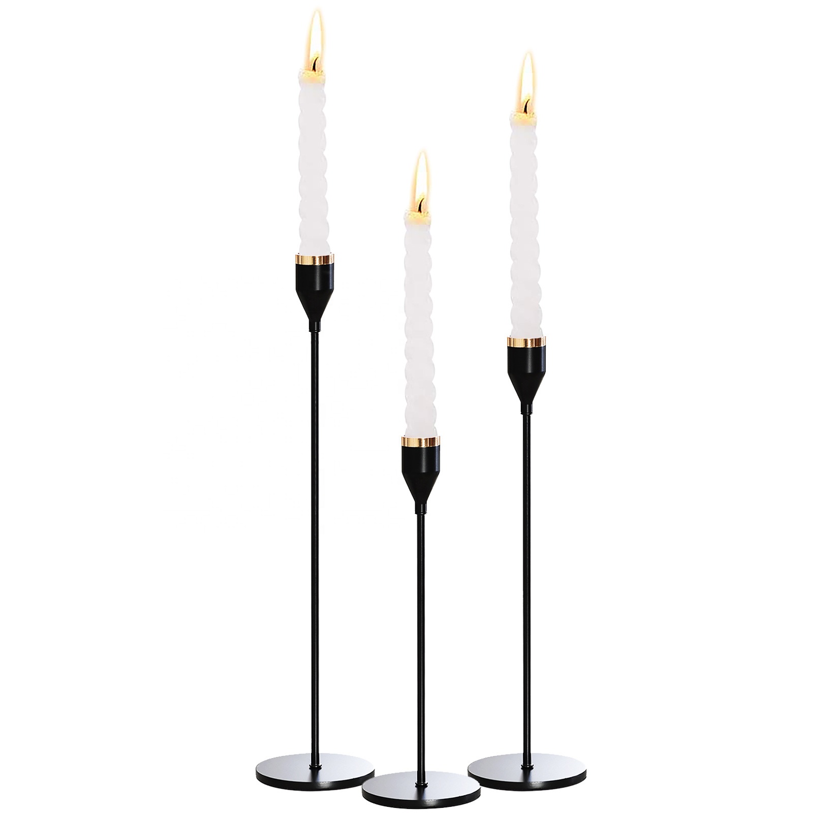 New Metal Wedding Candle Holder Wedding Table Centerpiece Acrylic Black Candle Holder Candlestick Holder