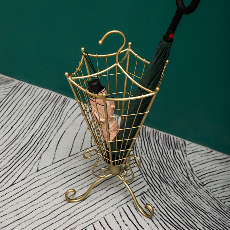 Home Interior Modern Creative Designer Metal Holder Umbrella Stand