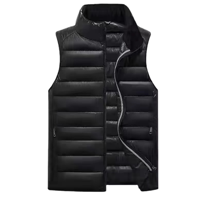 Winter Men Vest Customized Boys Waterproof Plush Stand Collar Vest