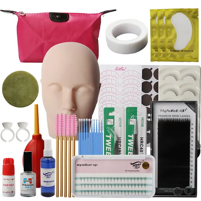 Eyelash Extension Training Kit Professional Eyelash Extension Kits For Starter Wholesale For Beginner