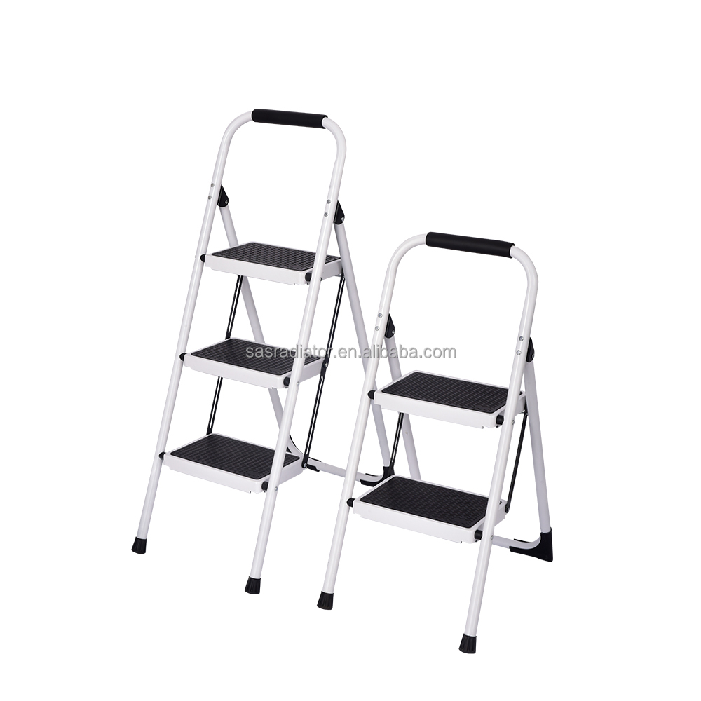 Steel Folding Ladder 3 Steps 1M Domestic Ladders 2-3 Steps Carbon Steel,steel 3.7-5.3kgs 47-70cm 100pcs 260KGS CN;ZHE Modern
