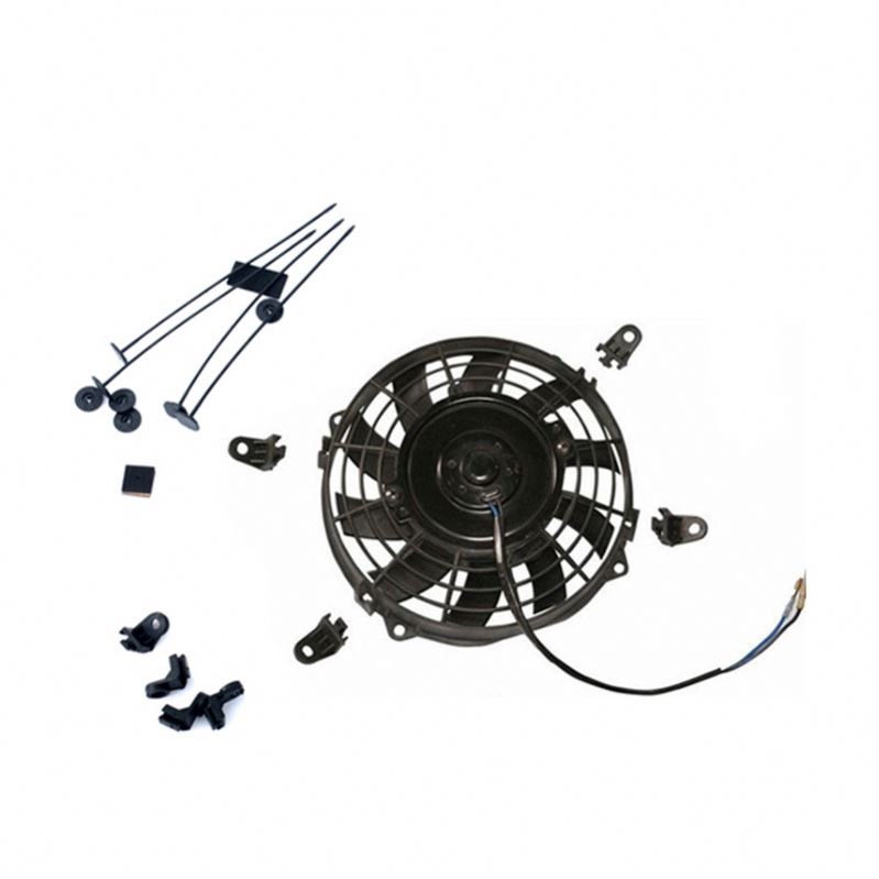 Uinversal 12V 24V 80w 120w 07 ''09 10'' 12 "14" 16 дюймов автомобиля с обратным изогнутым лезвием Электрический вентилятор двигателя постоянного тока