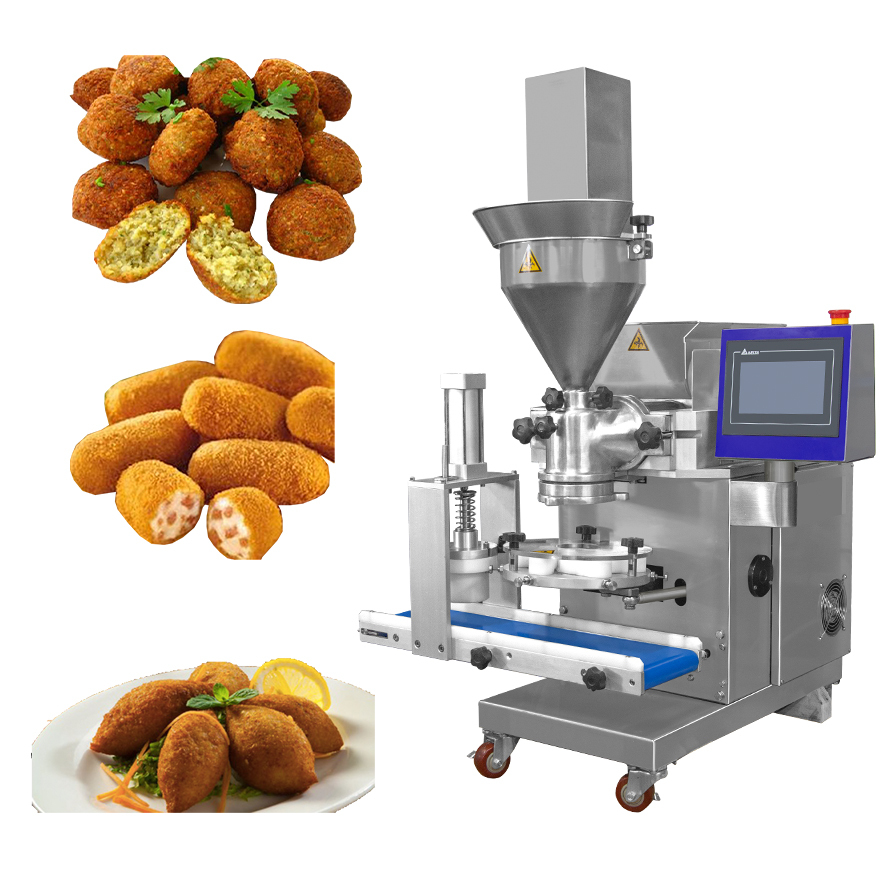 Factory Supplier High Quality Automatic Falafel kubba croquette coxinha Onigiri Making small Encrusting Machine