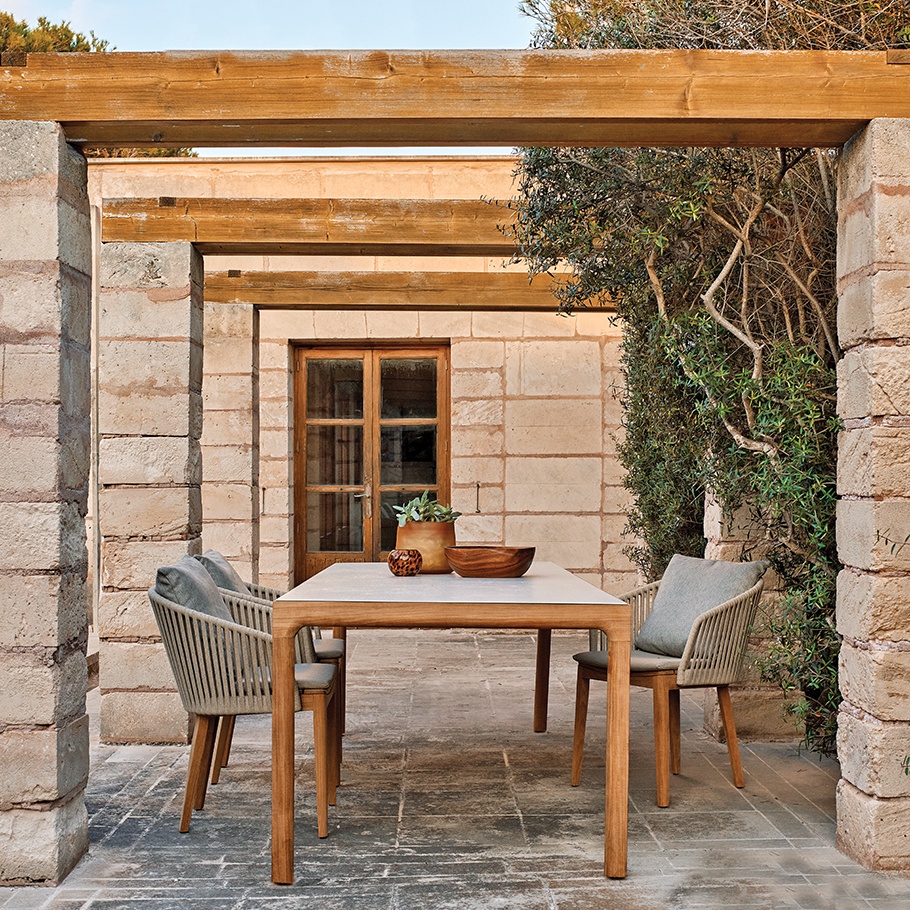 Top quality outdoor furniture garden patio Teak Wood Furniture Wooden Table and Chair For Dining
