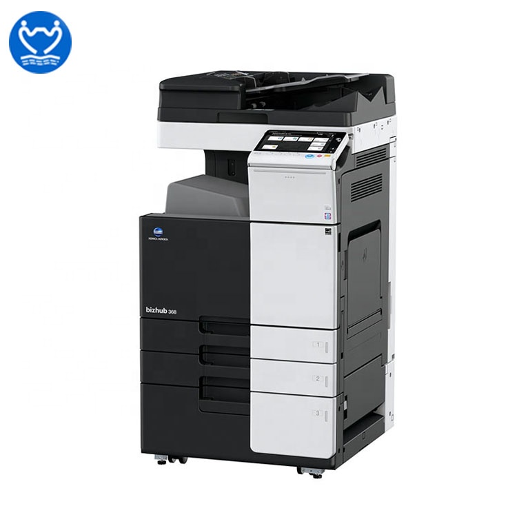 Б/Вт подержанная черная фотокопировальная машина для Konica Minolta Bizhub 368