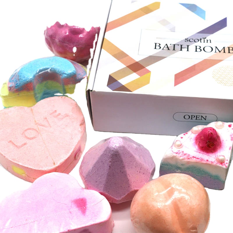 Epsom Bath Salt Organic Relaxing Healing Lavender Face Foot Body Colorful Crystal Wholesale Private Label Spa Bath bomb