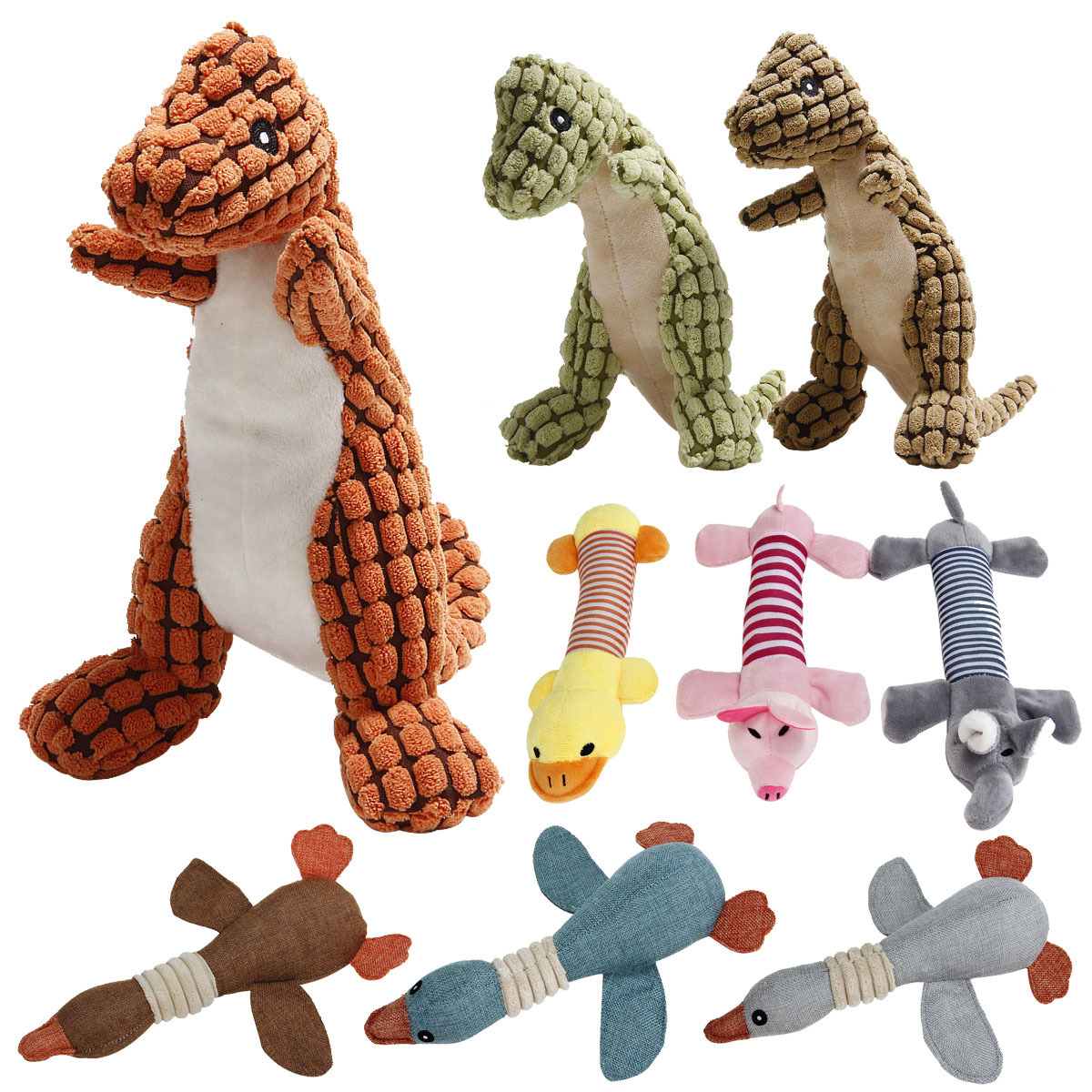 Amazon top seller Factory wholesale simulation Variety of styles Vocalize canvas dog toy pink dog toys dog toy plush