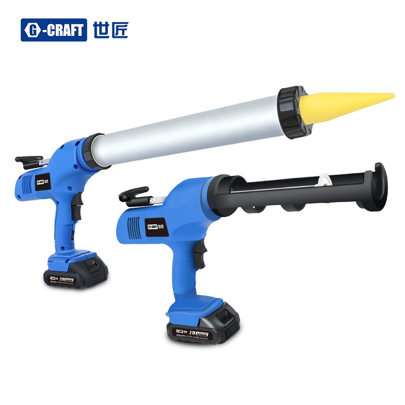 600ml silicone 20V Electric Cordless Dual Cartridge Caulking Gun Powered by Lithium Battery