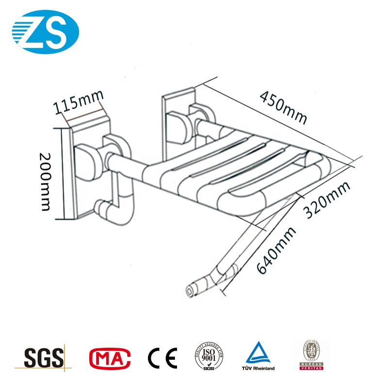 Bathroom Nylon Shower folding chair for Disabled