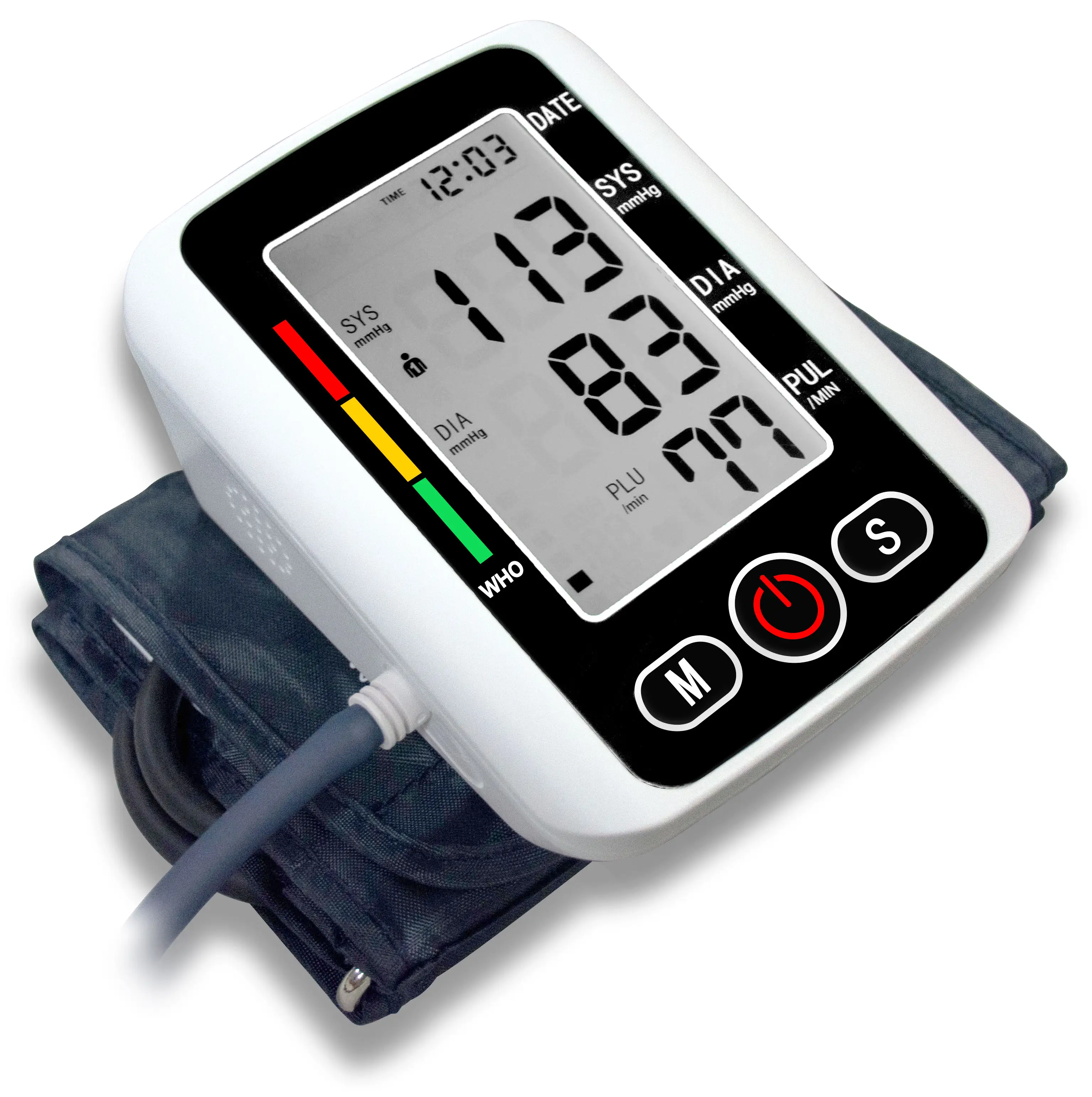 Hospital Arm type Blood pressure monitor bp machine blood pressure monitor arm with Voice Broadcast