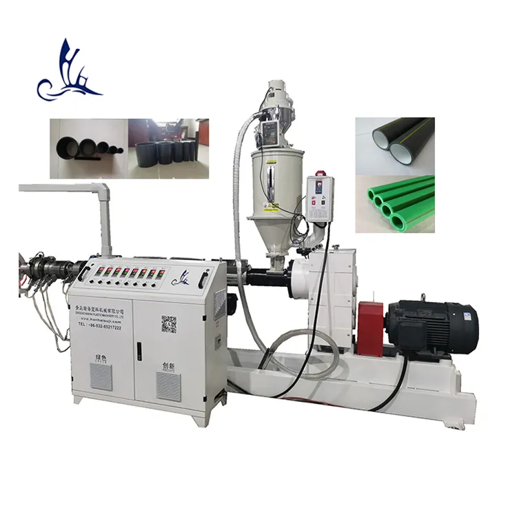16mm-2000mm HDPE Tube Making Manufacturing Machine PE PPR Single Screw Extruder Plastic Pipe Extrusion Line