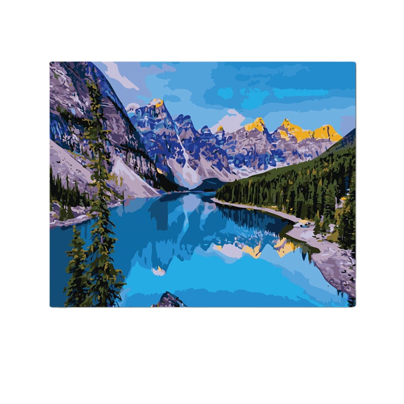 Customizable high-quality landscape of natural scenery diy handmade paint by numbers
