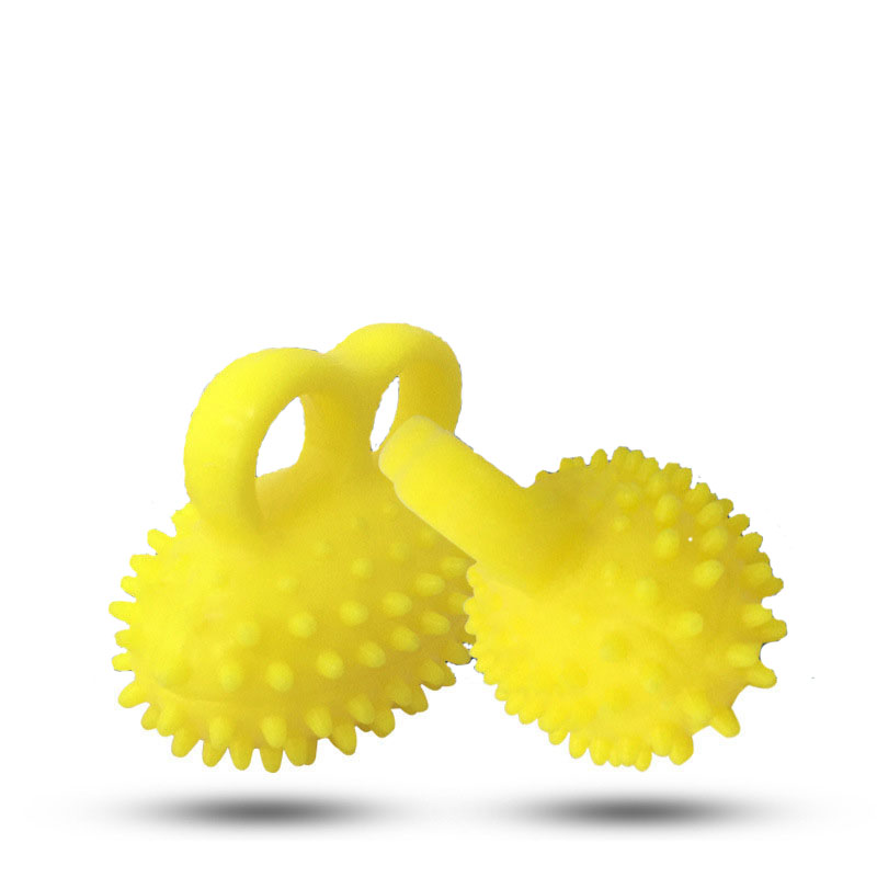 Yellow Stress Ball Hand Stretching High Elastic Stretch Stress Balls