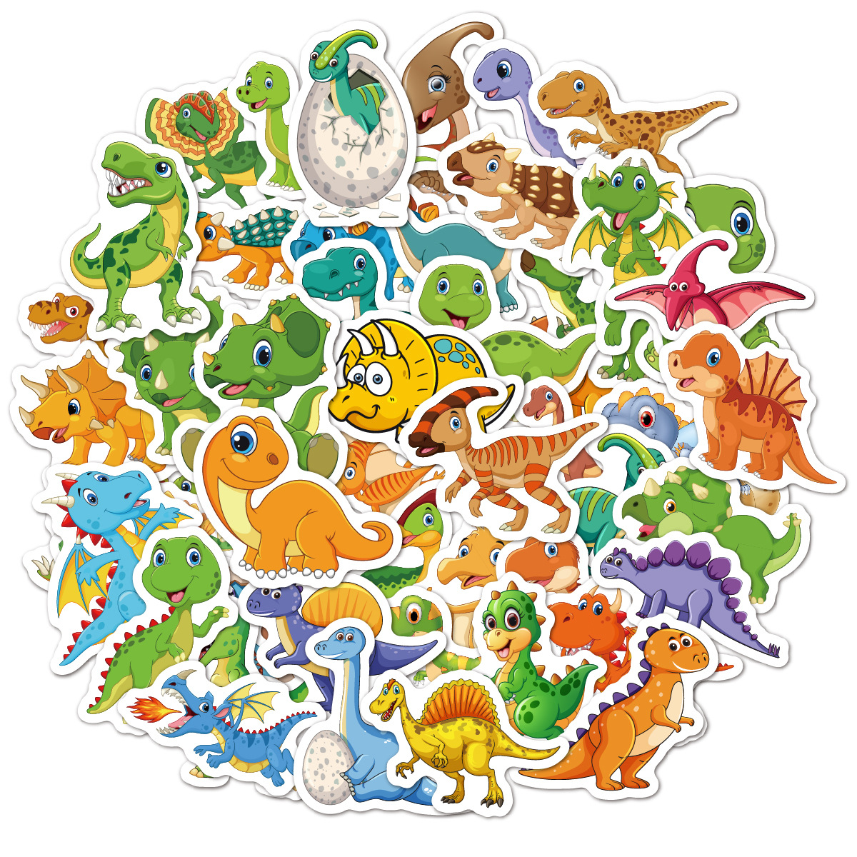 50pcs Promotional Vinyl stickers for children's birthday party gifts graffiti animal sticker for Laptop baby dinosaur Stickers