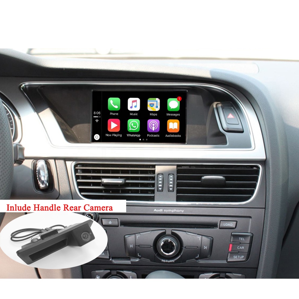 Включает заднюю камеру Apple Wireless Car Play A4L A5 Q5, концерт симфонии для AUDI, Android, автомобильное решение CarPlay, интерфейс Siri GPS