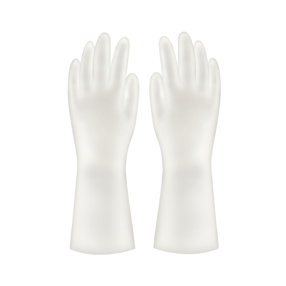 Women's Medium Latex Household Pvc Safety Gloves Waterproof Transparent Color Rubber Dishwashing Laundry Hand Gloves Rubber
