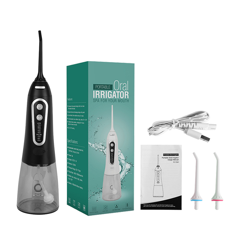 OSWEE Dental Flosser Модернизированный беспроводной ирригатор для зубов Портативный и Перезаряжаемый IPX7 водонепроницаемый с 5 режимами