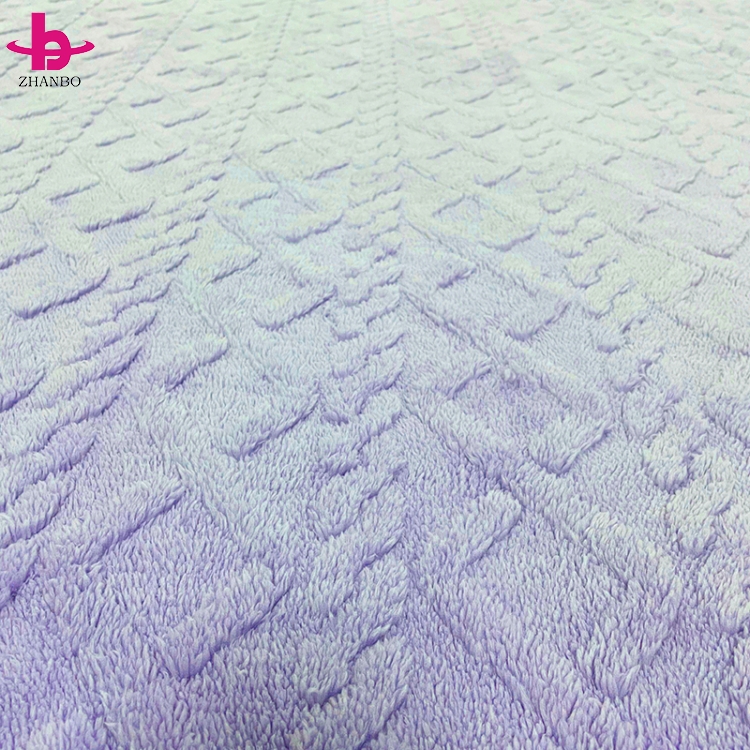 Factory Price Newest Two-side Warm Soft Plush Fleece Jacquard Sherpa Fabric Wholesale Polyester Home Textile Jacquard Fabric