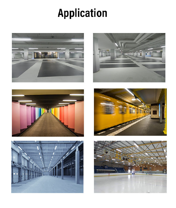 Economical 2FT 4FT LED Vapor Tight Strip Fixture LED Weatherproof Fitting