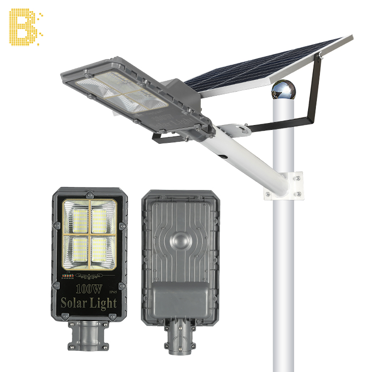 Solar panel street light 60w 100w 200w 300w 400w Smart waterproof integrated outdoor solar panel power street