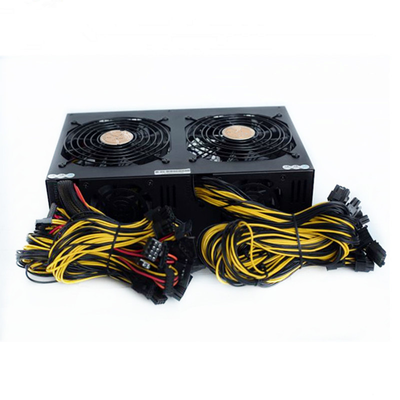 3300W 3600W блок питания ATX импульсный источник питания светодиодного табло 80 Gold Plus PSU 220V для 12 GPU