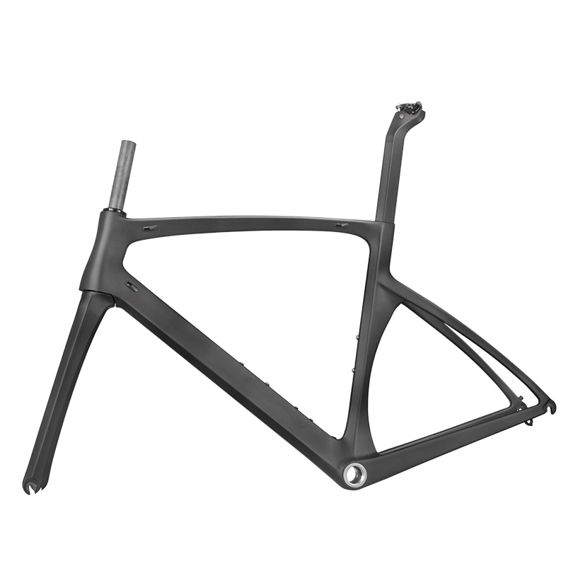 Factory hot sale full carbon fiber road frame, super light quick release disc brake road bike frame