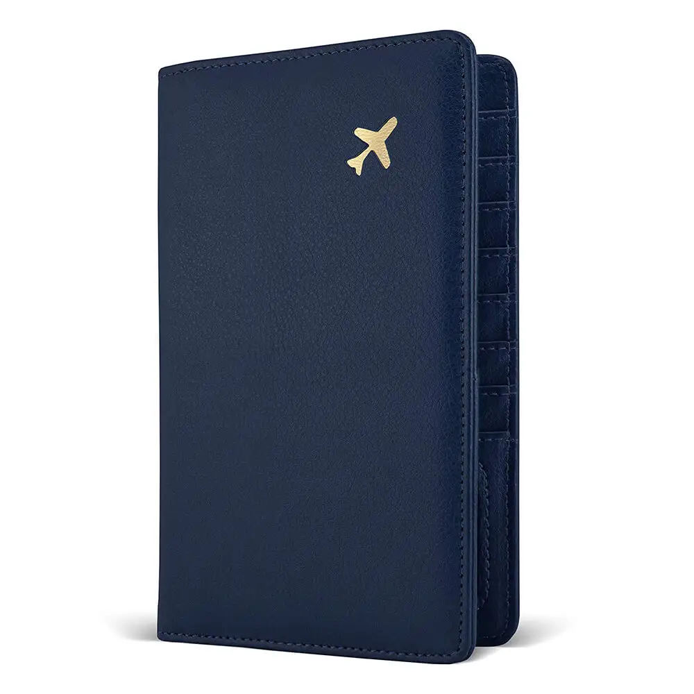 New Fashion RFID Pu Leather Unisex Customized Passport Holder,OEM hot sell real leather passport cover passport & card holder