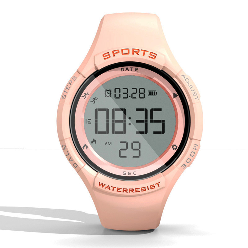 cheap custom figures logo plastic watches LED usb digital sport outdoor running step tracker watch for teenager couple children