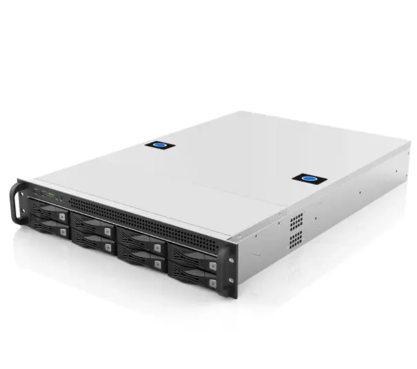 Стандартная заводская цена, корпус atx 12x9,6 дюйма с горячей заменой, корпус сервера с 8 HDD bay, 2u Монтажная серверная стойка