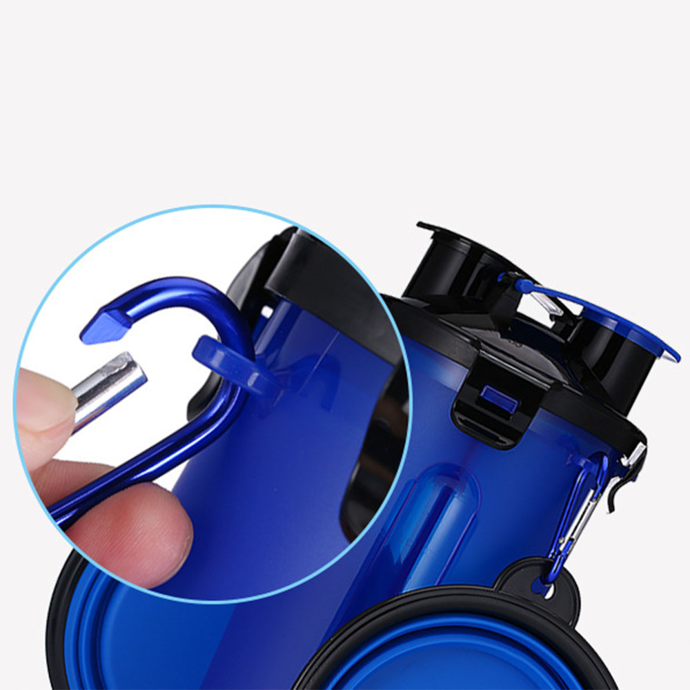 Wholesale 2 in 1 Water and Food Outdoor Eco Friendly Collapsible Travel Anti Choke Non Spill Silicone Slow Eating Dog Bowl