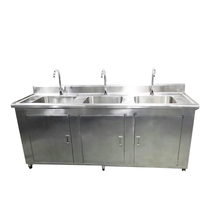 Foot operated hand inductive wash sink 201/304 Stainless Steel operating room sink for hospital