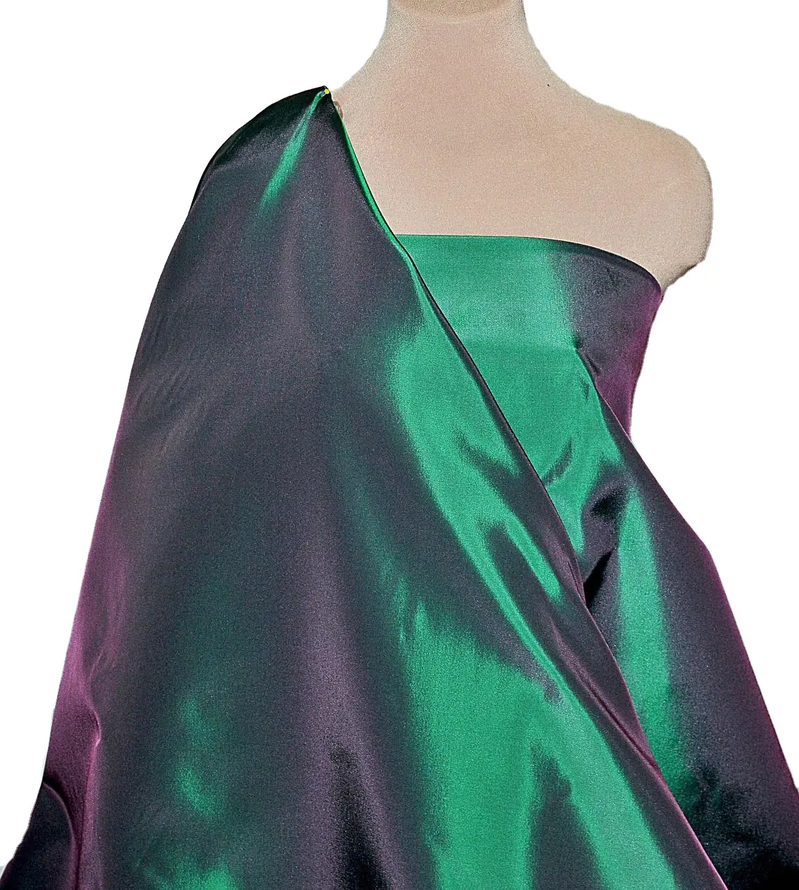 100% polyester colorful two tone taffeta fabric for dresses/pillows