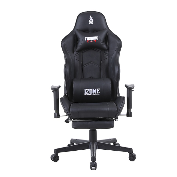 Офисные игровые стулья RGB с логотипом под заказ и подставкой для ног