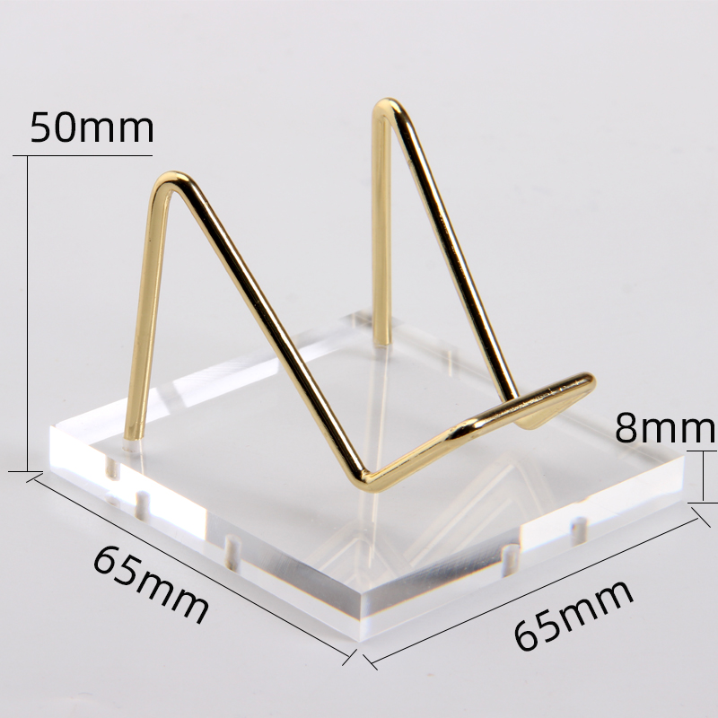 6.5Cm Metal Acylic Stand Acrylic Display Base Stand Crystals For Crystal Specimen