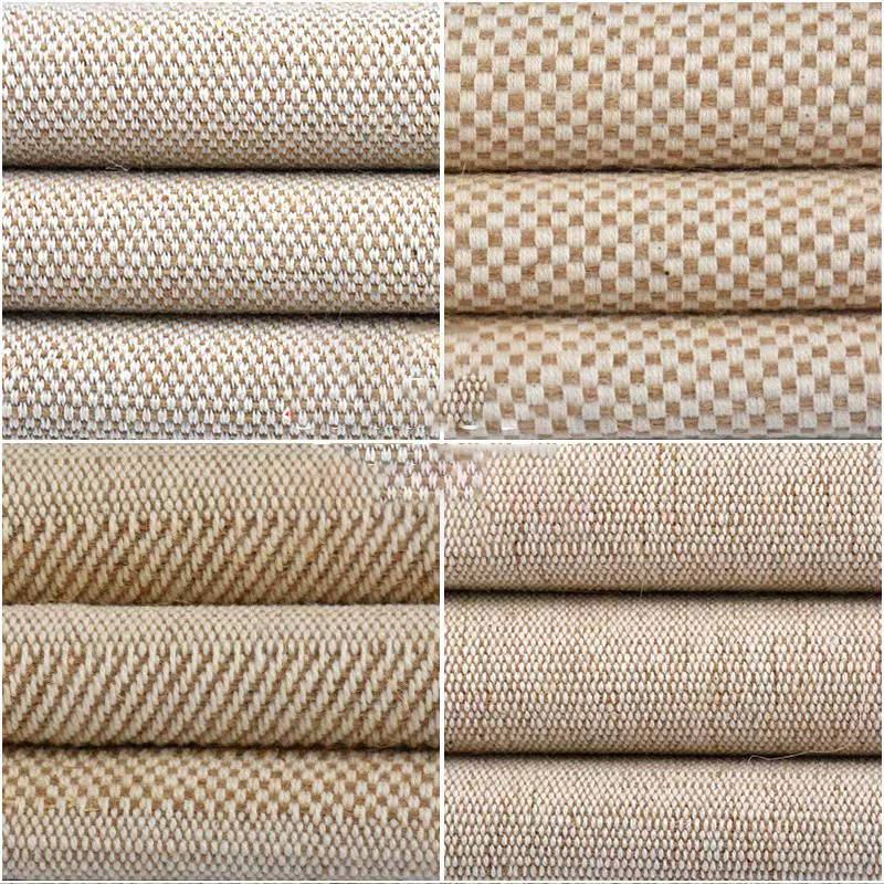 Wholesale Cheap Price Natural Color Custom 60%jute 40%cotton Fabric for Bag