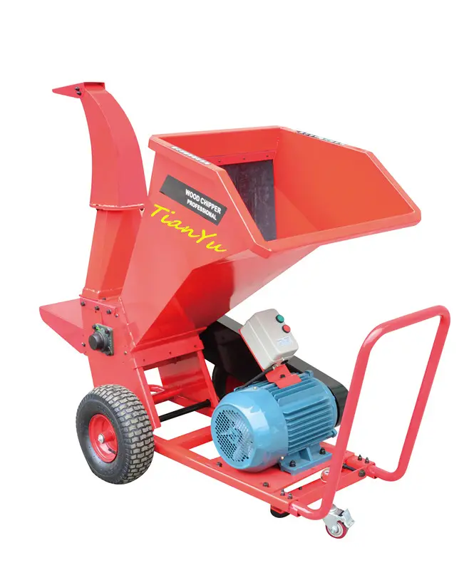 Garden Tree Branch Crusher Machine Chipper Shredder for Sale Electric Wood HEN Power Origin Cutting Type Speed Product Min Place