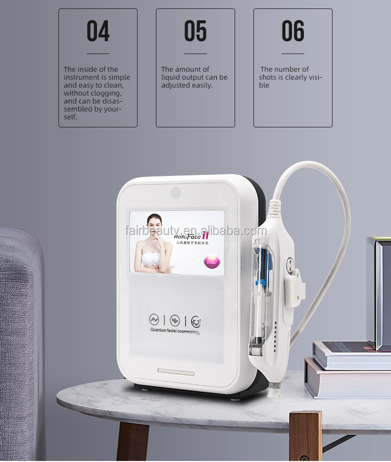 New Arrival Without Needle High Speed Jet Derma Gun Injector Skin Tightening Face Lift Mesotherapy Derma Machine
