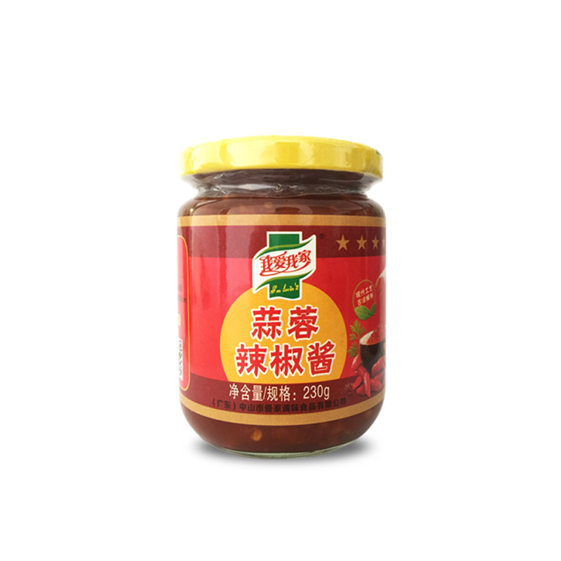Sauce Chili Aijia Brand Hot Pepper Sauce Chili Hot Bean Paste Garlic and Chili