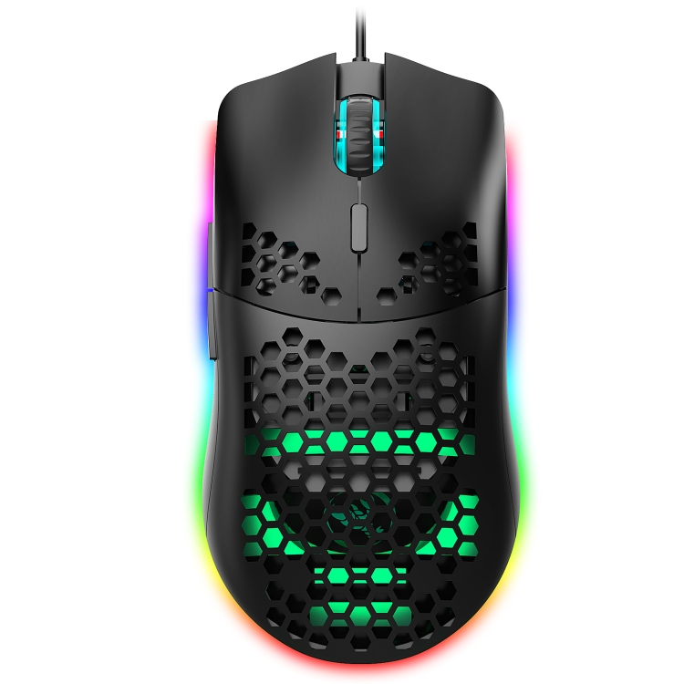 Хорошее качество, низкая цена, HXSJ J900, 6 клавиш, RGB подсветка, программируемая игровая проводная мышь, 6-уровневая Регулируемая DPI USB мышь