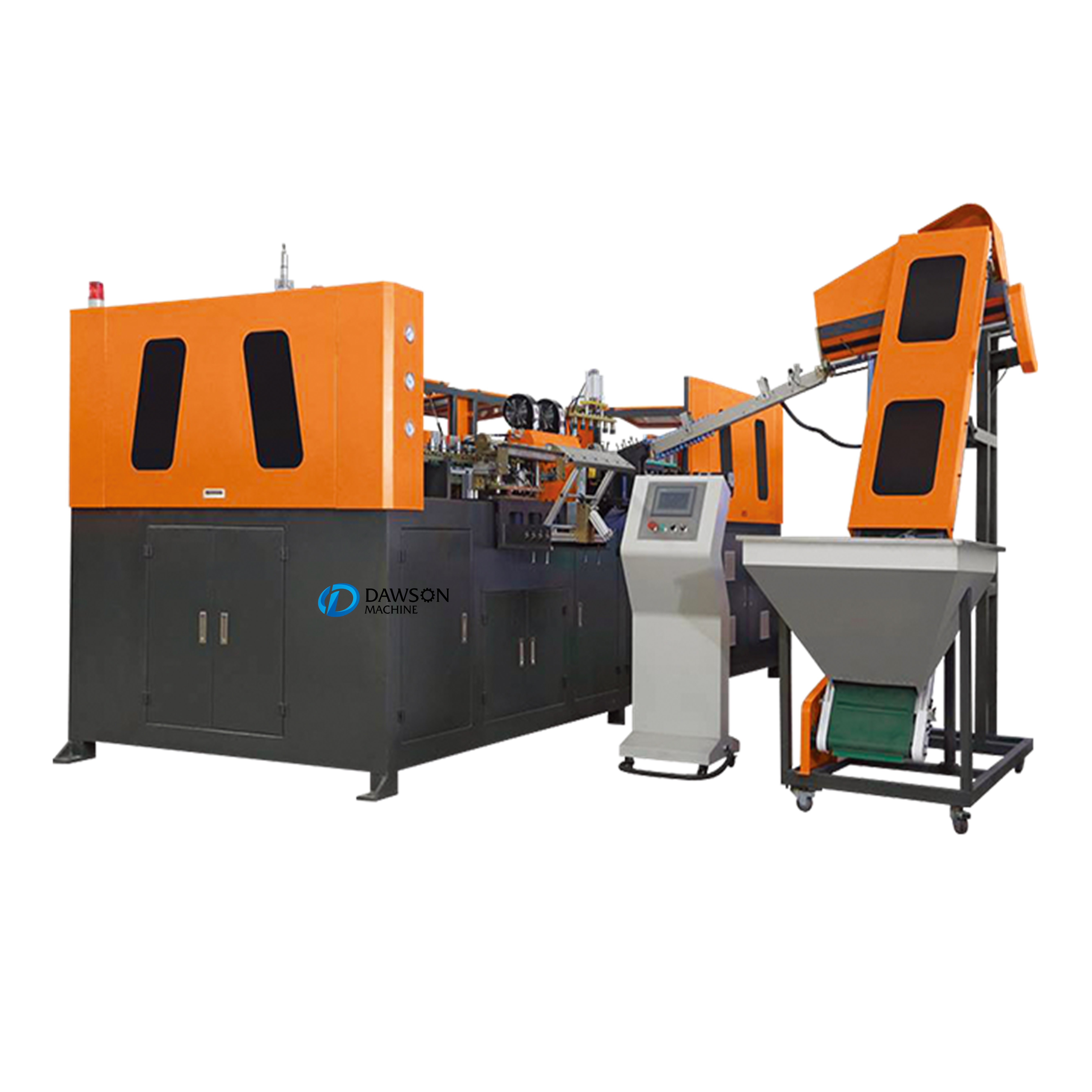 Automatic PET water bottles making blowing machinery plastic wide mouth jar candy can factory blow molding machine