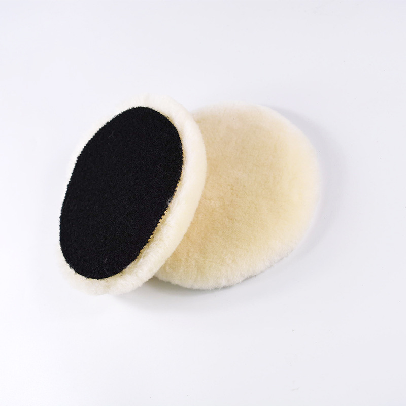 2021 New Car Beauty Polishing Natural Wool Disk Rabbit Fur Ball Self-adhesive Backing Wool Polishing Pad