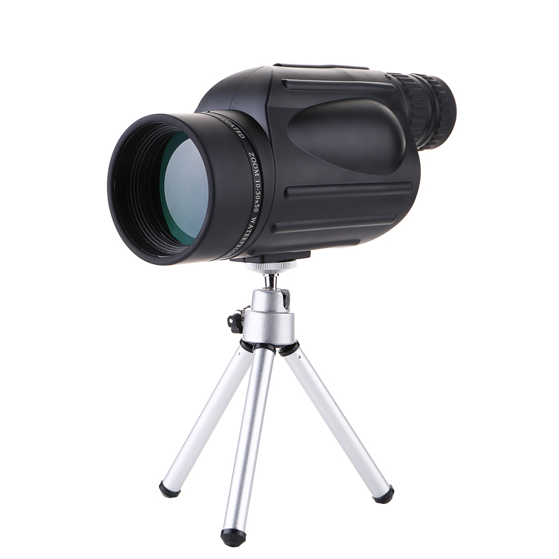 Бинокль Gomu 10-30X50, водонепроницаемый Монокуляр с азотом, с HD зумом, для охоты, ударопрочный штатив