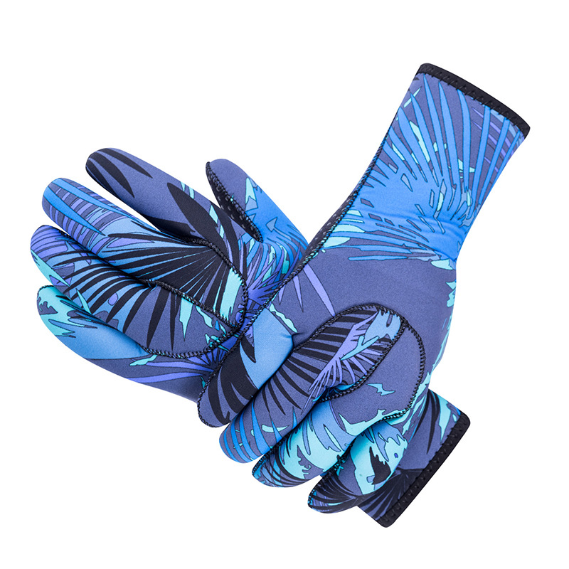 3mm SBR Neoprene Wetsuit Gloves Spearfishing Gloves Anti-slip Wear-resisitance Protective Gloves