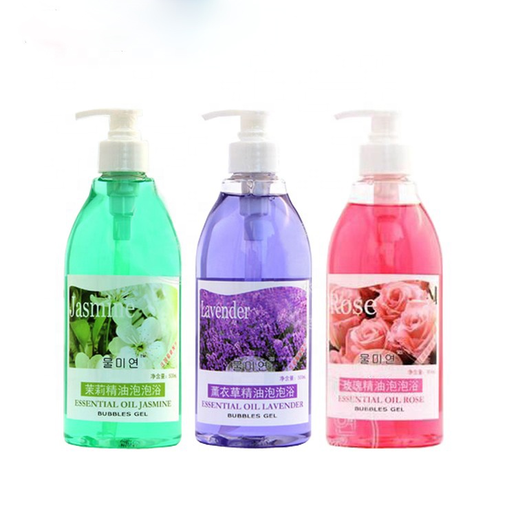 High-end sales whitening essential oil body soap pump shower gel