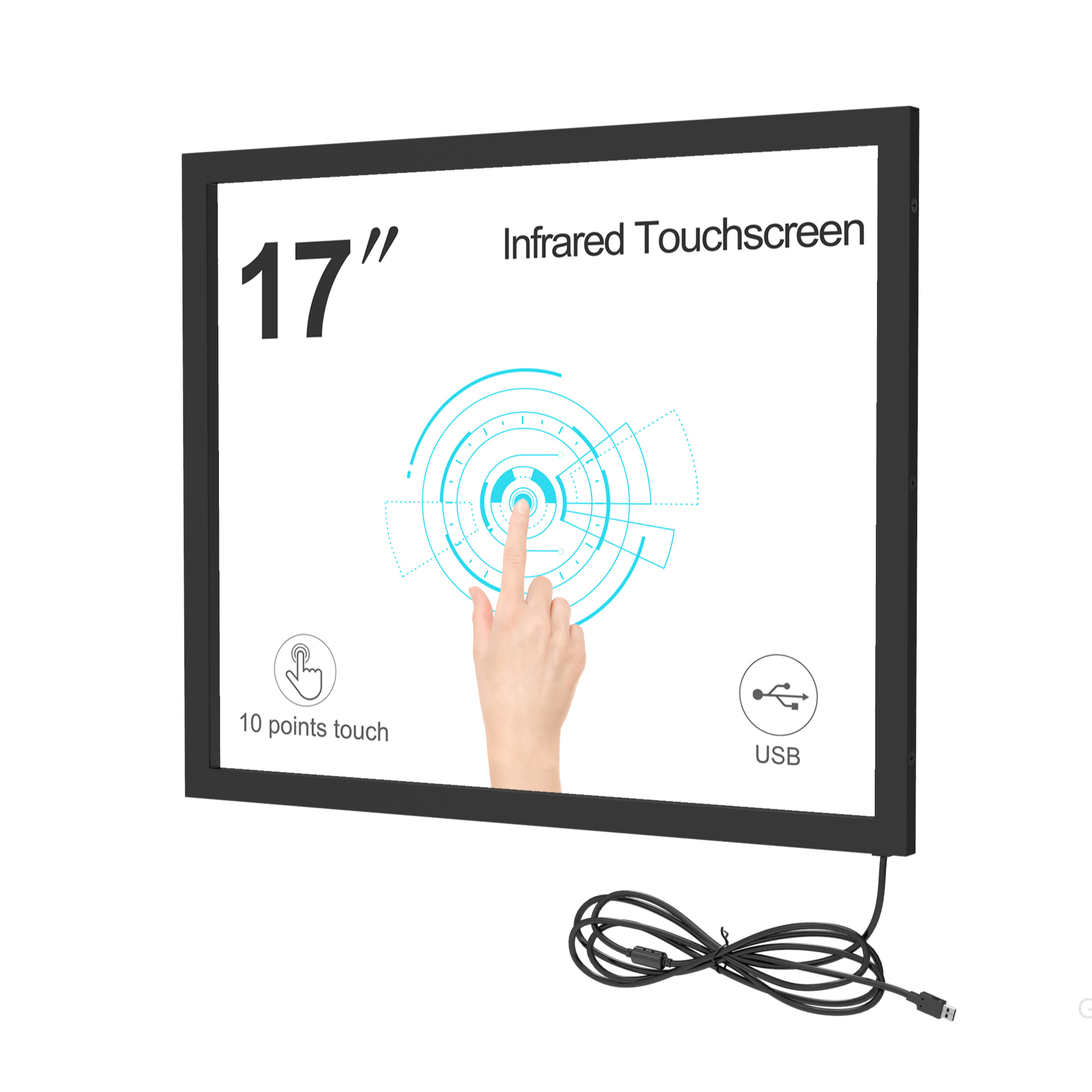 GreenTouch 17 дюймов IR сенсорный экран комплект наложения