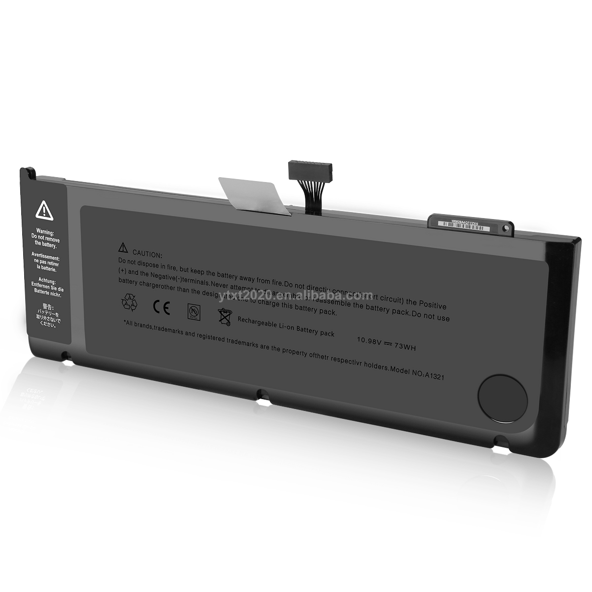 Литий-полимерный аккумулятор J03 MSDS для ноутбука Apple Macbook Pro A1321 A1286 10,98 V 73Wh 2010