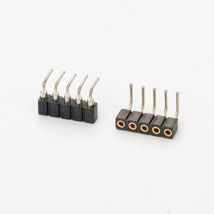 Board to board connector internal socket 2.00mm right angle single row round pin head round 4-pin connector